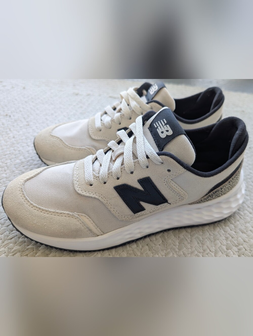 Women's New Balance X-70 Fresh Foam Sneakers Beige/Black WSX70THA, size 7.5 - Picture 5 of 6